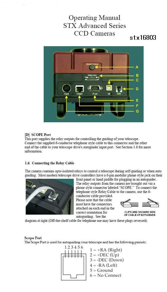 sbig_stx series 16803.JPG : autoguide port_#3 (SBIG ST-5C, XE-7XE 외, STL-1001E외, STX16803 )